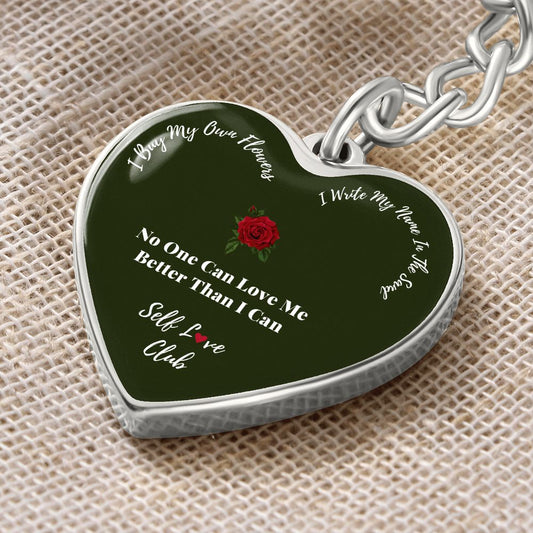 Self Love Club Heart Keychain - No One Can Love Me Better Than I Can
