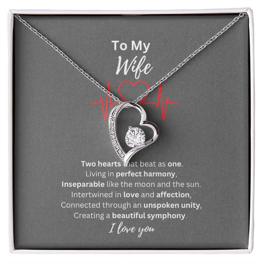 To My Wife - Perfect Harmony Necklace for Valentine's Day, Birthday, and Anniversaries!